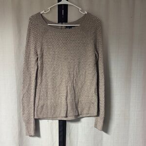 American Eagle Outfitters Textured Knit Sweater - Taupe